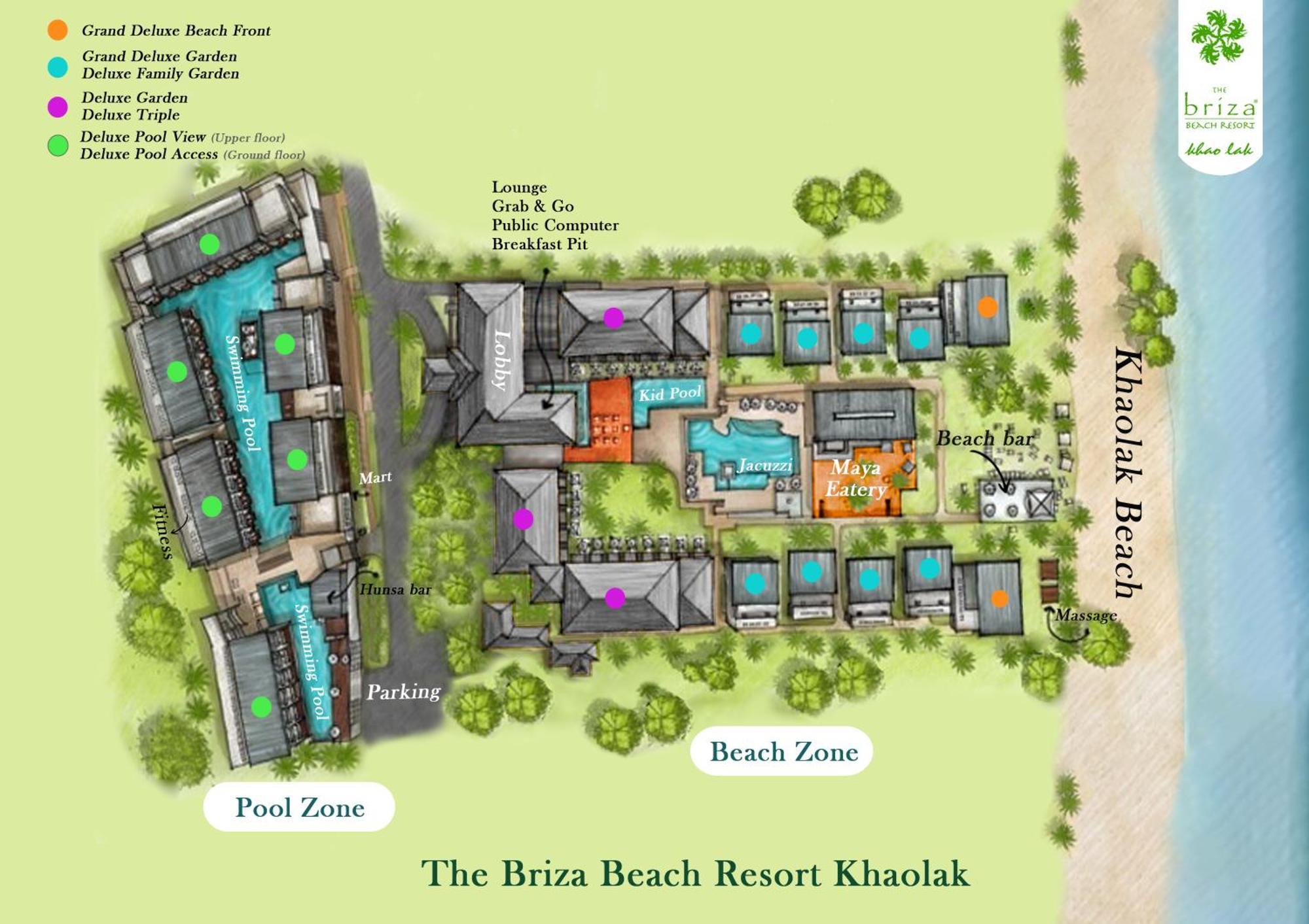 The Briza Beach Resort, Khao Lak Sha Extra Plus Bagian luar foto